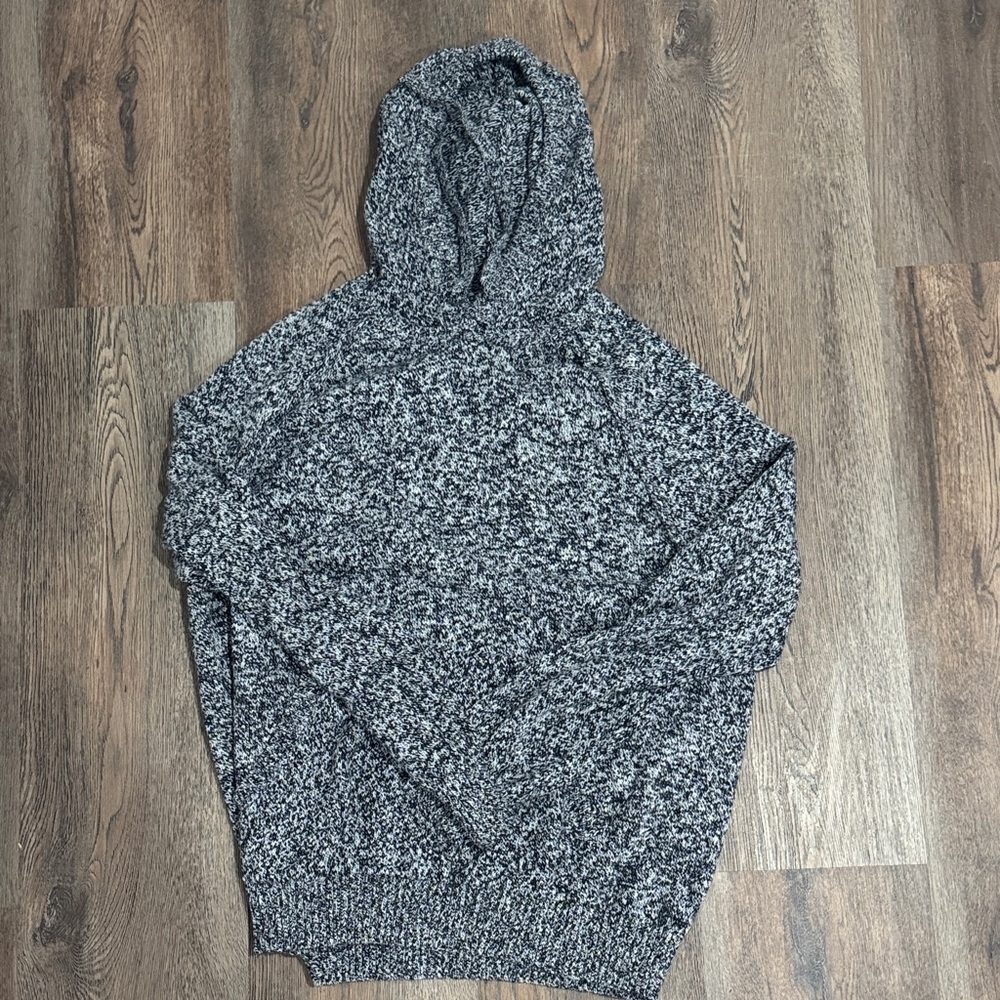 Men's Black and Gray hooded Sweater